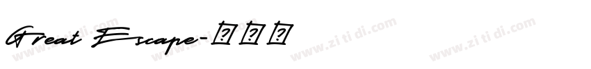 Great Escape字体转换